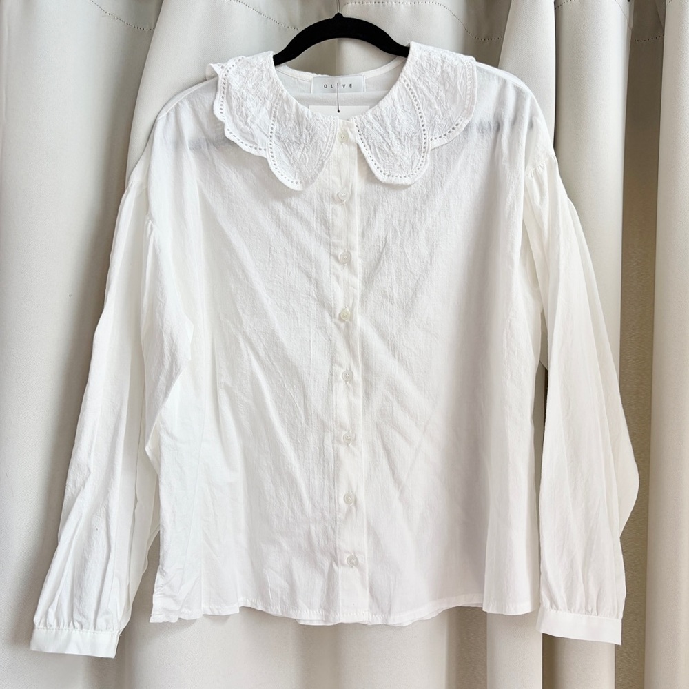 Olive Clothing Collar Blouse